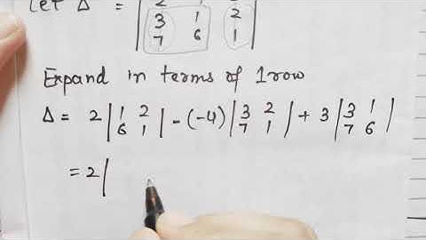 Determinant of Third Order