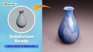 Flower Pot 3D Modelling Subdivision Ready in Blender 3.5 by INDUSTRIAL CAD TUTORIALS 53 views 1 month ago 10 minutes, 33 seconds