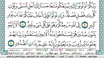 سورة هود مكتوبة أحمد الطرابلسي