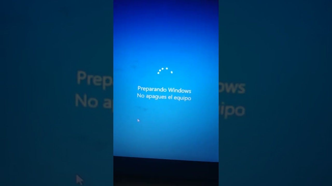 Preparando Windows 😤 No apagues el equipo 🤬 - YouTube