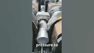 This Machine Squeezes Metal into Perfect Threads! 🔩 #shorts  #engineering #machining #tech