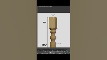 3ds Max Beginner Tutorial | Model a Transitional Country Dining Table Leg#shorts#archviz #3ddesign