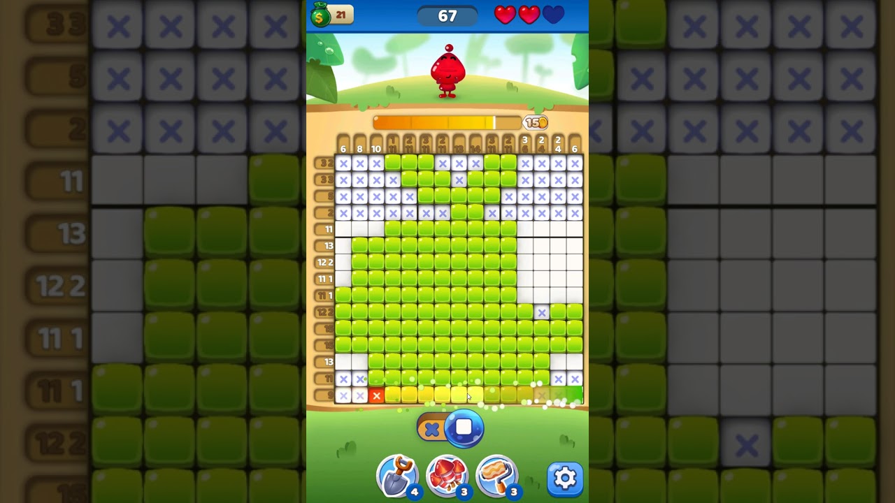 Nono Crossing Picture Nonogram level 67