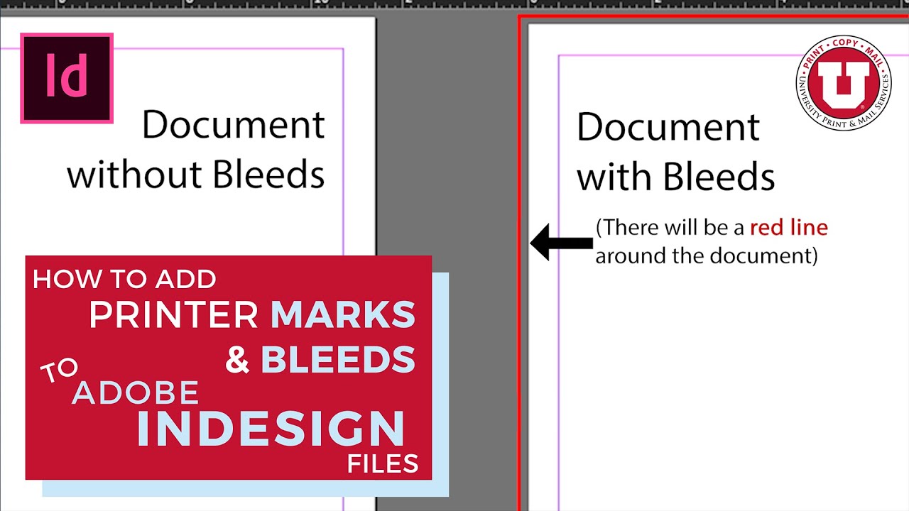 How Add Printer Marks & Bleeds to Adobe InDesign - YouTube