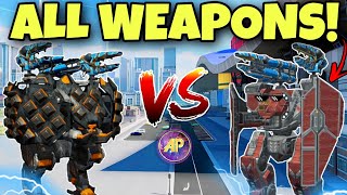 🔥 TITAN ROOK VS ARTHUR COMPARISON WITH ALL NEW WEAPONS || War Robots Test Server ||