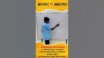 What is Mutable and Immutable ? | mutable and immutable tamil | தமிழில்   | in Tamil | #shorts