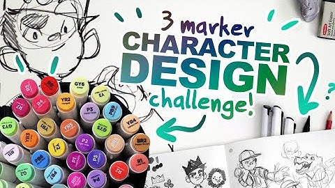 SEND HELP!? | 3 Ohuhu Marker Character Design Challenge