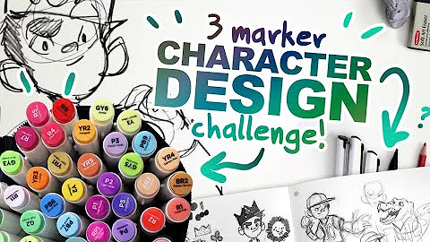 SEND HELP!? | 3 Ohuhu Marker Character Design Challenge