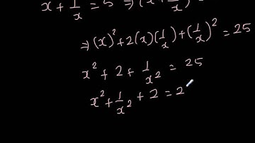 Finding the value of( x^2+1/ x^2 ) and (x^3+ 1/x^3) if x+ 1/x =5