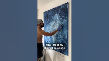 A simple technique using a sponge to make this #abstractpainting #abstractart #abstract