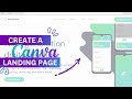 How to make a awesome landing page using canva