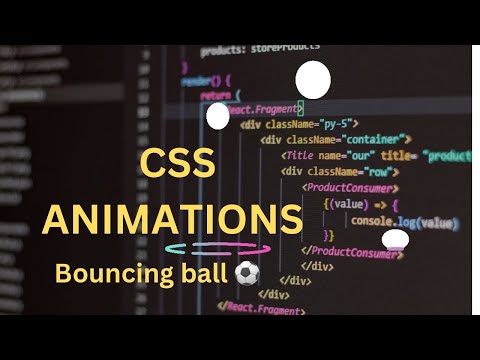 Create an EASY bouncing ball animation with CSS | CSS Animations