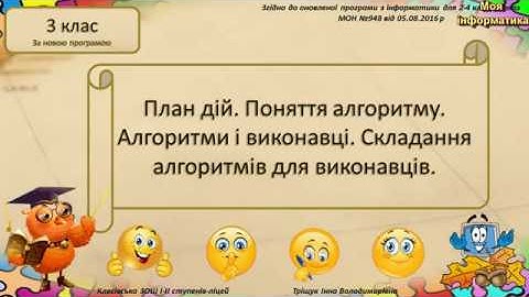 17 урок . План дій. Поняття алгоритму. Алгоритми і виконавці. Складання алгоритмів для виконавців.
