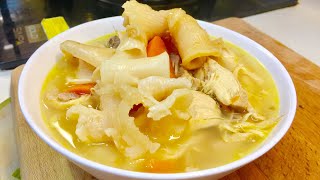 HOW TO COOK FISH MAW CHICKEN SOUP | Chinese Chicken Soup with Fish Maw @AmsKitchen
