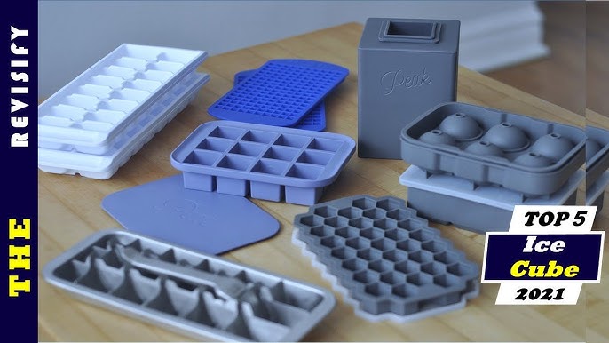 Blue Ice Trays Ice Bin Ice Scoop Mini Ice Cube Trays For - Temu