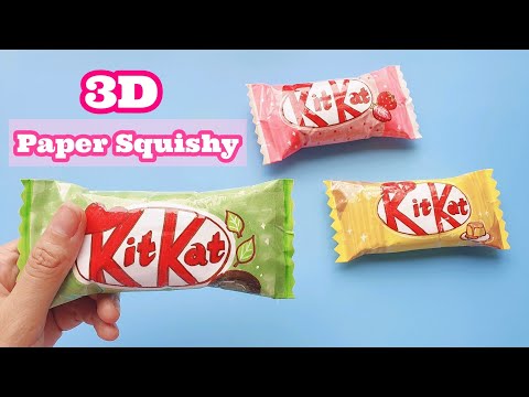 Cách làm SQUISHY 3D KITKAT cực đáng yêu|Làm Squishy giấy| Diy 3D paper Squishy Cách làm SQUISHY 3D KITKAT cực đáng yêu|Làm Squishy giấy| Diy 3D paper Squishy