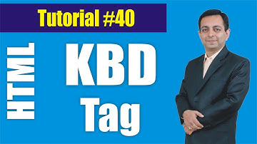 329# How to use KBD Tag in HTML (Hindi) || HTML Tutorial 40