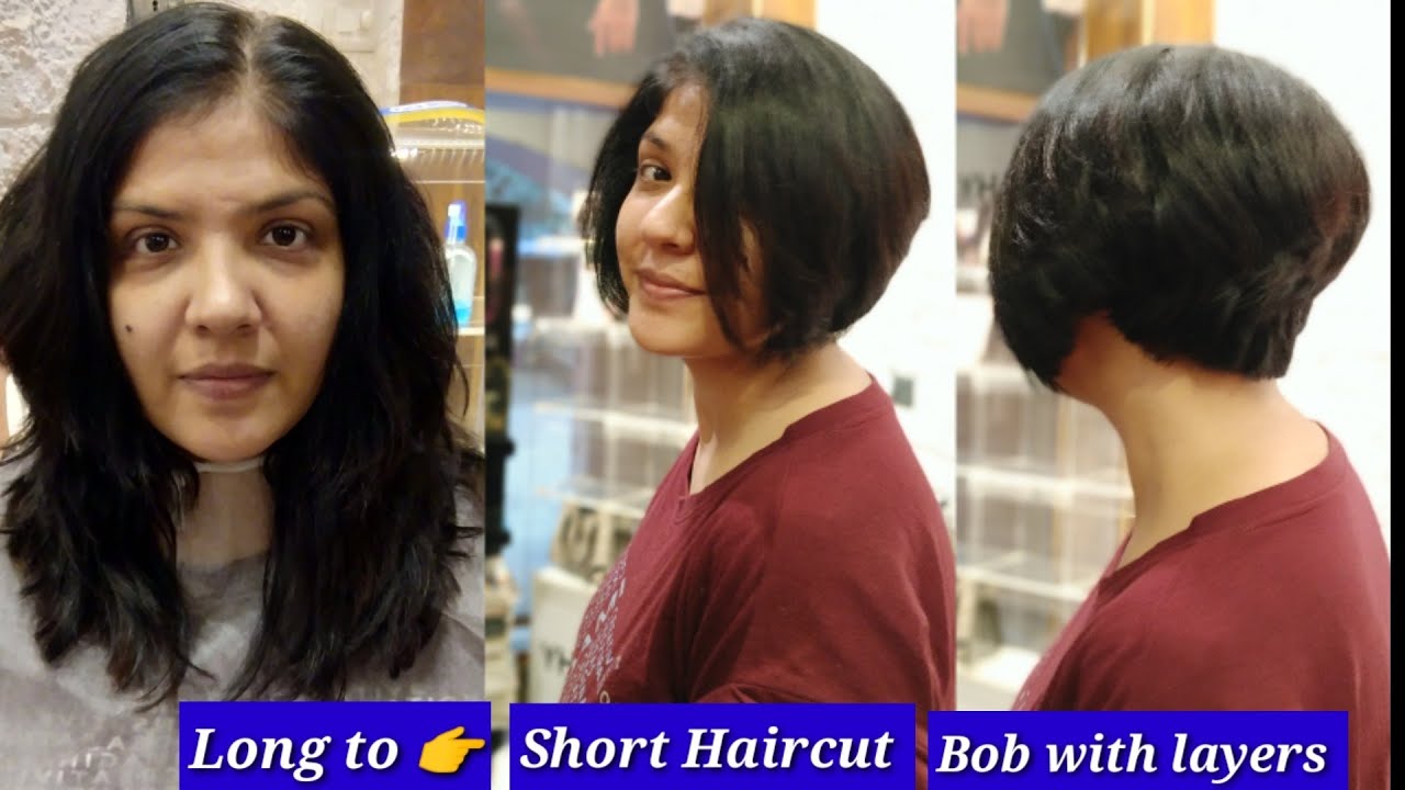 Easy #Haircut Tutorial/long to short haircut/Bob layers - advance haircut -  haircut expert Shyama's - YouTube