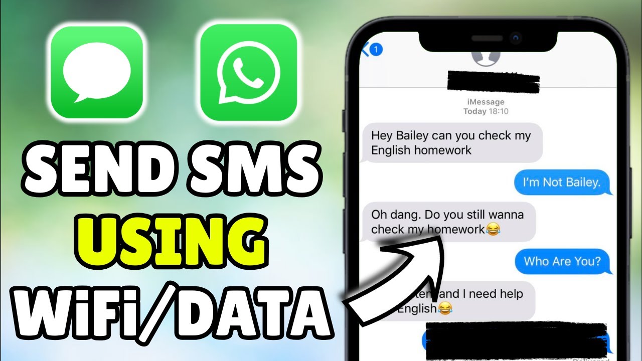 *2025 UPDATED* How To Send Text Messages Using WiFi Or Data On iPhone ...