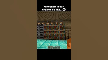 Minecraft in our dreams be like...💀 #minecraft #shorts