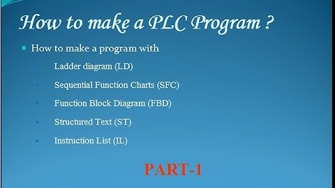 how to make a PLC program / Prog-1a How To Program a PLC Introduction - Basic Level