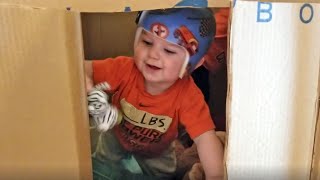 Free DIY Kids Playhouse out of a Cardboard Box