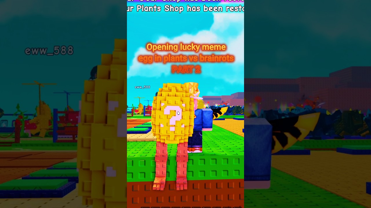 Opening Lucky Meme Eggs in Plant vs Brainrots 