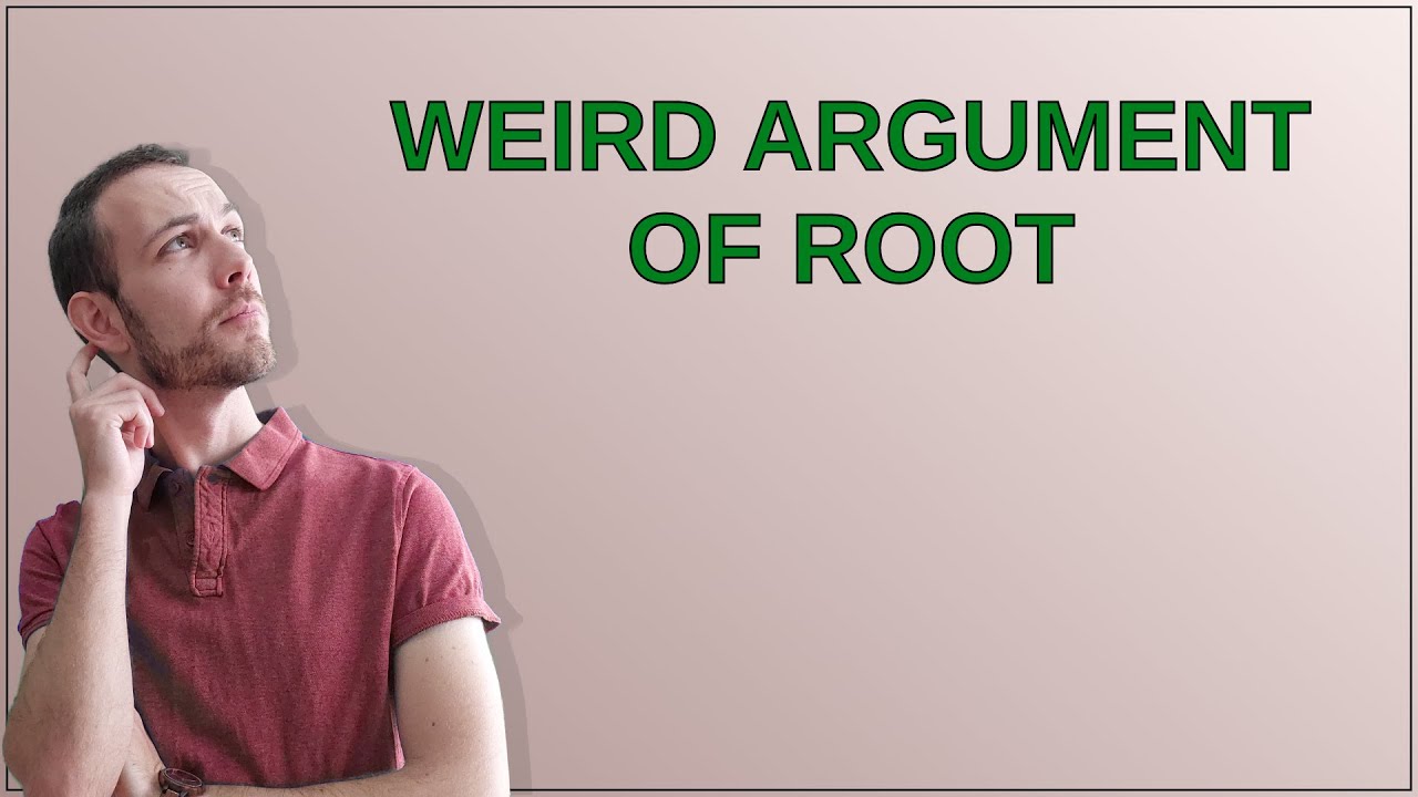 Mathematica weird argument of root youtube