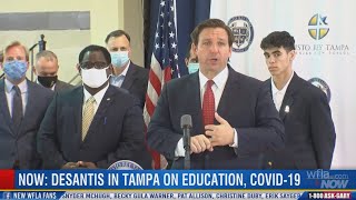 DeSantis addresses testing problems in Tampa Bay