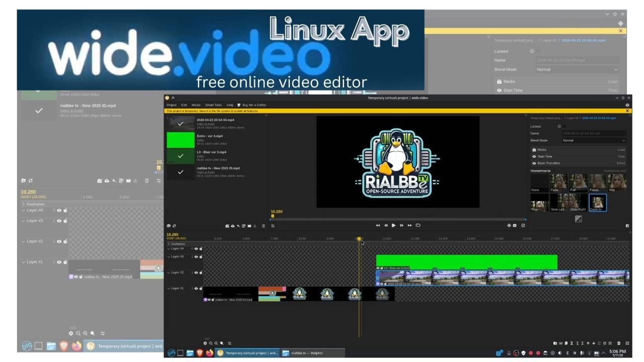 Wide.Video: The Best "Non-Install" Video Editor for Linux! 🌐🎬 - YouTube