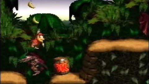 Donkey Kong Country - 101% Walkthrough, Part 5 - Barrel Cannon Canyon