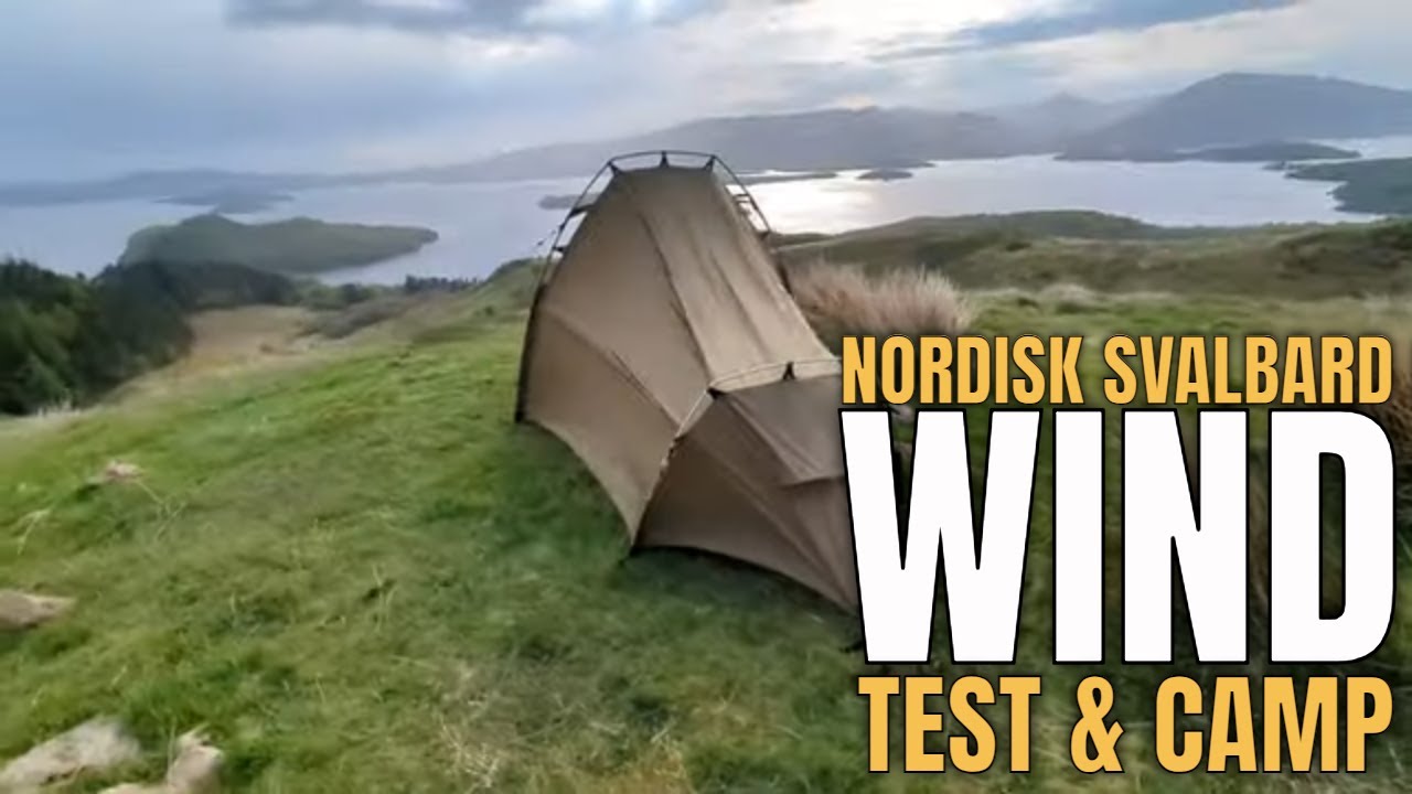 333 First Camp & High Wind Test Of The NEW Nordisk Svalbard PU