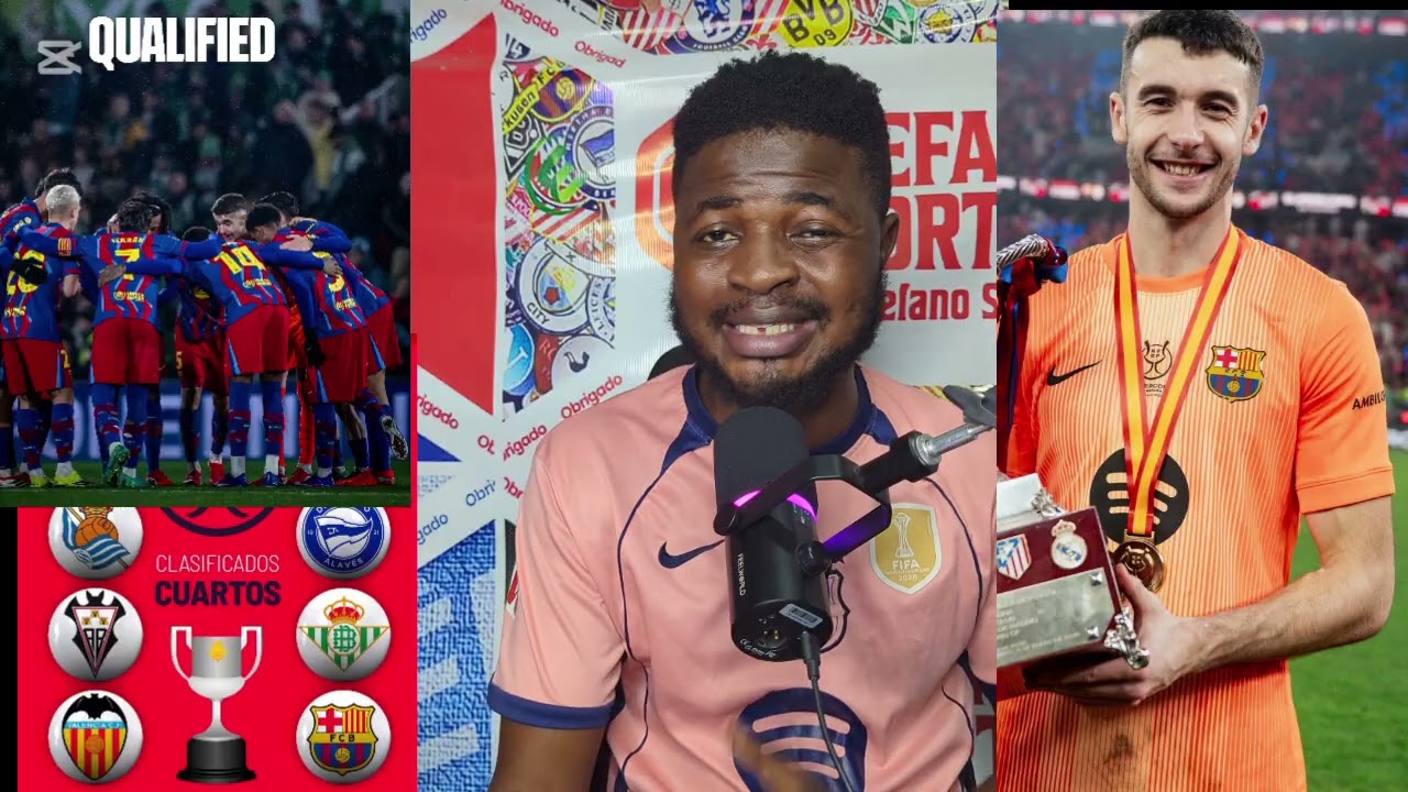 Copa del Rey QF Draw | Joan García v Racing Club | Hansi Flick reacts (Racing Club 0–2 Barcelona)