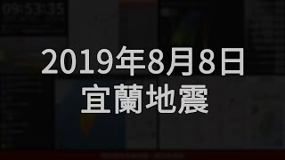 2019年08月08日05時28分03秒臺灣東部海域地震速報(強震 ...