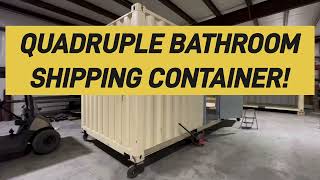 QUADRUPLE BATHROOM SHIPPING CONTAINER! FOLLOW ALONG #shippingcontainer #tinyhouse #fabrication by Simple Shipping Containers  156 views 1 month ago 2 minutes, 16 seconds