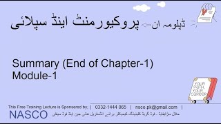 Lecture 40 Summary End of Chapter 1 of Module 1