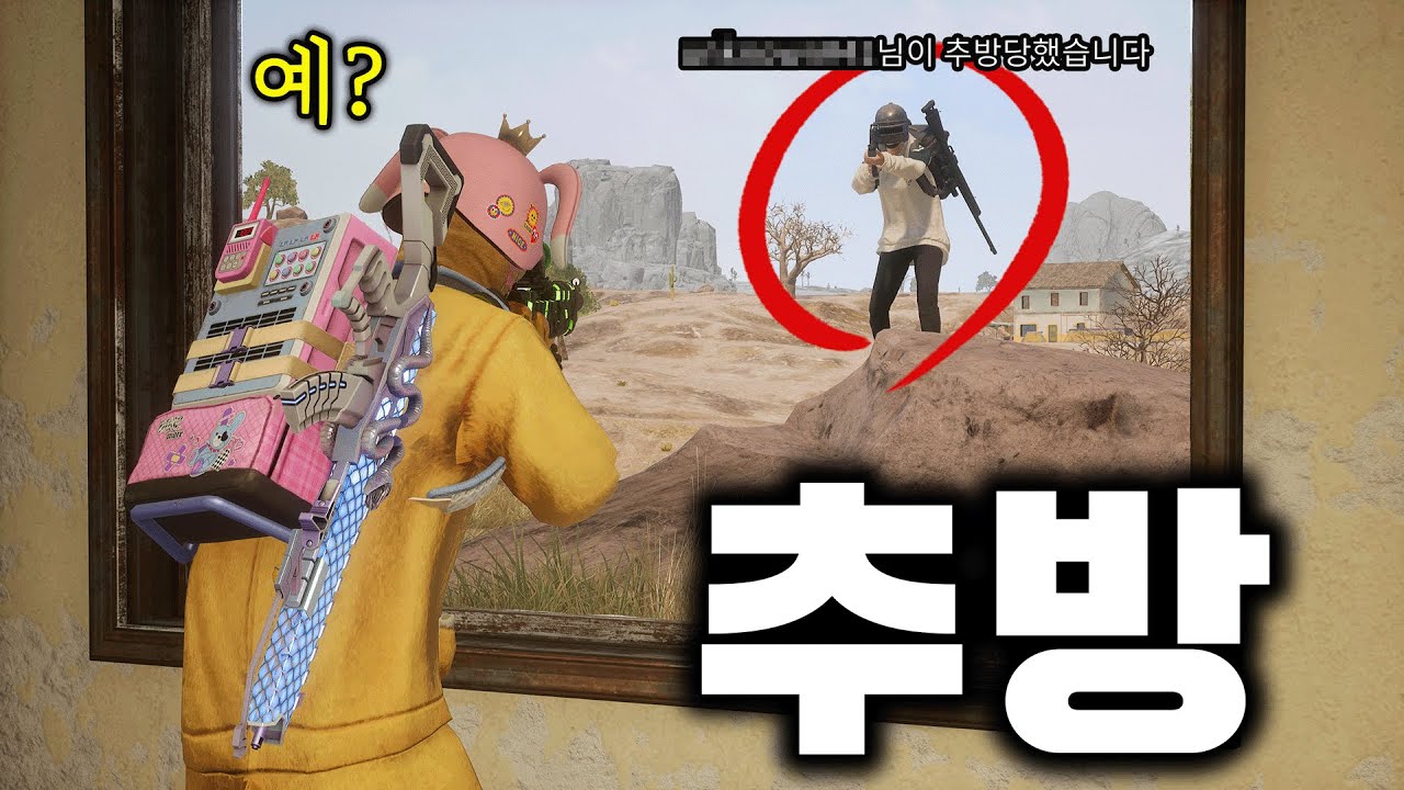 싸우던 적이 갑자기 추방 당했습니다 (배그)