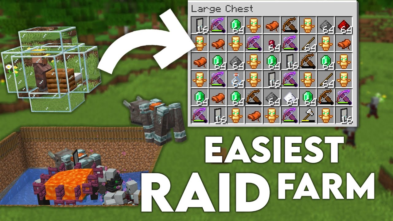 Minecraft EASIEST Raid Farm 1.19 | Insane loot! - YouTube