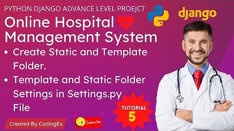 Template and Static Folder Settings in Settings.py  file | Create Static and template folder | Hindi