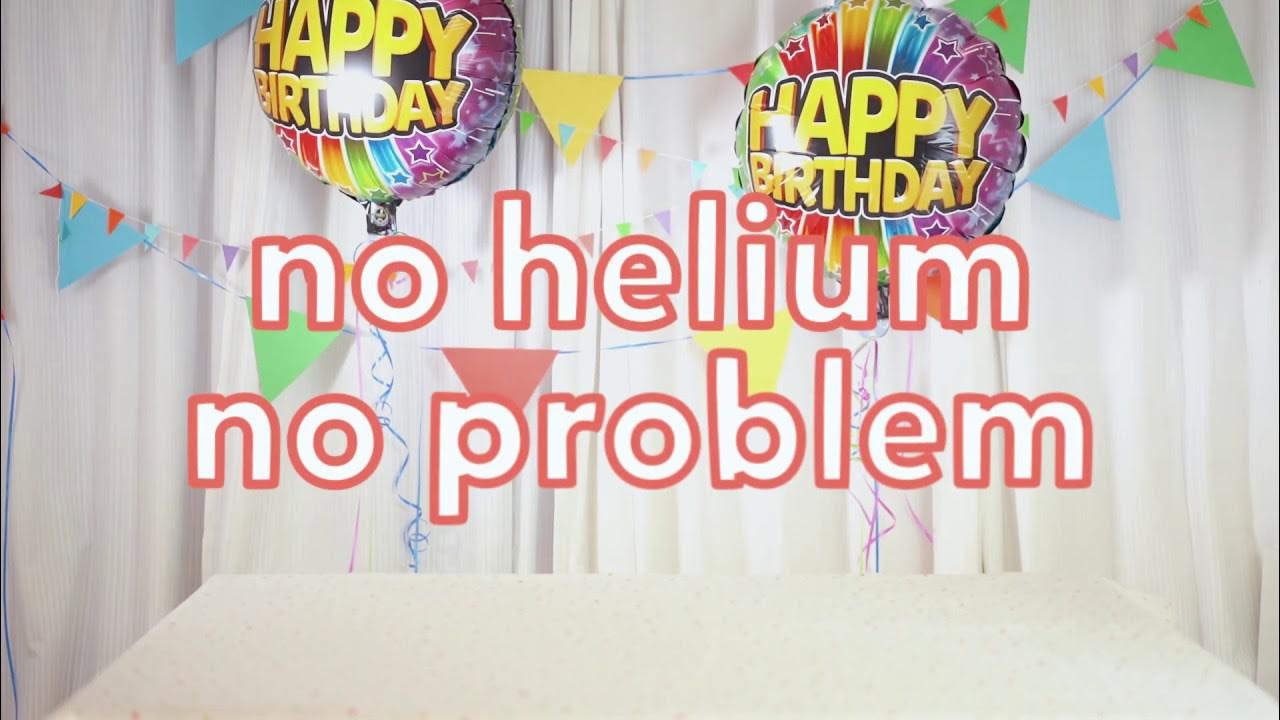 How to inflate an illooms foil style light up balloon without helium