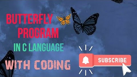 Print Amezing Butterfly 🦋 in pattern in c language program #coding