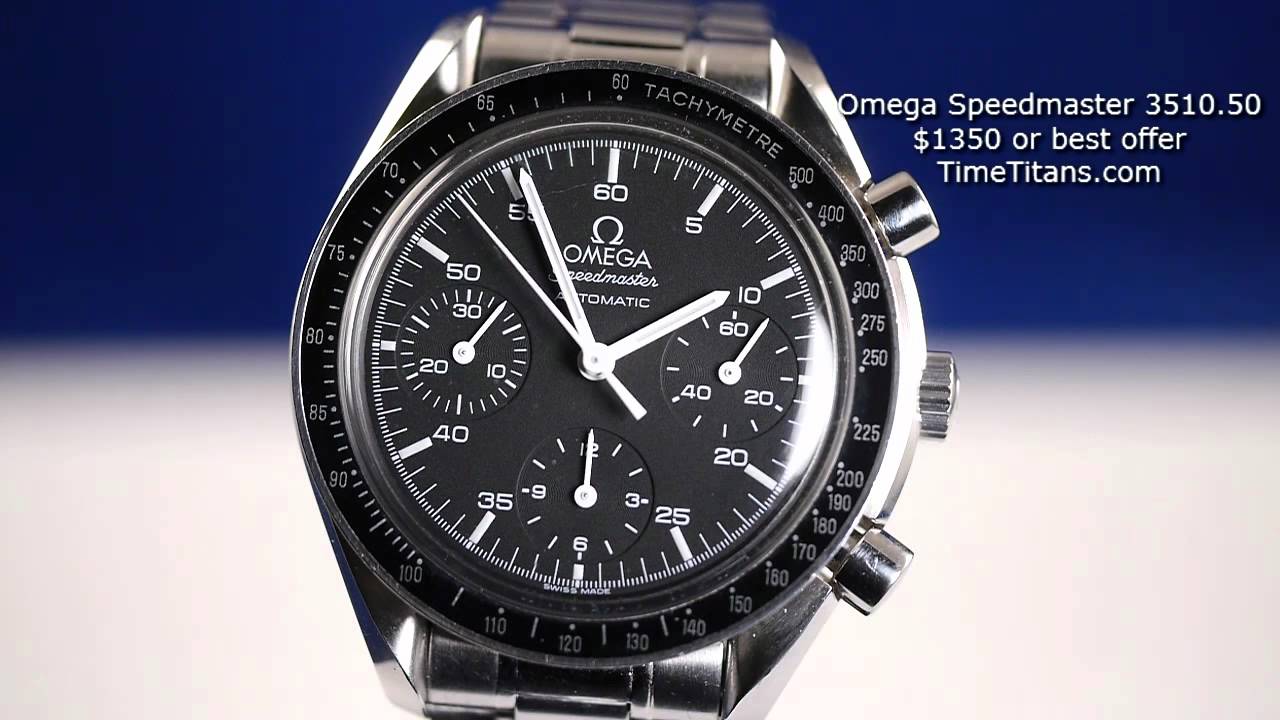 Omega Speedmaster 3510.50 - YouTube