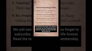 Darkest Psychology Tricks /Life Savings Tip's #shorts