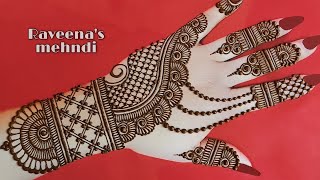 New latest 2022 mehndi design|| 5 minute beautiful mehndi lagana sikhe|| raveena's mehandi screenshot 4