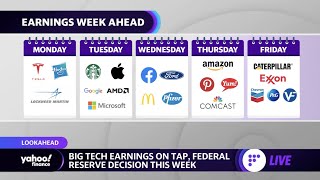 Big tech earnings on tap, Federal Reserve decision this week