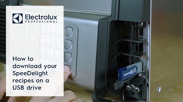How to download your SpeeDelight recipes on a USB drive | Electrolux Professional