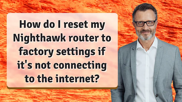 How do I reset my Nighthawk router to factory settings if it's not connecting to the internet?