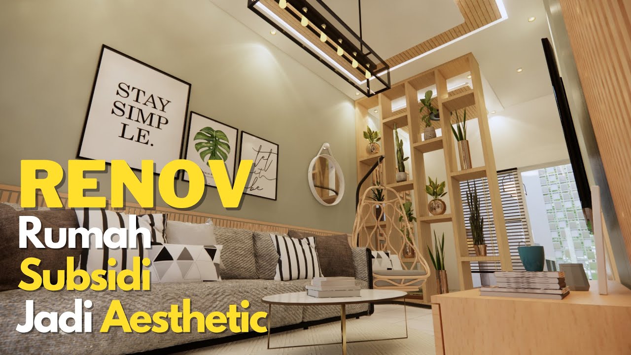 RENOVASI RUMAH SEDERHANA 6X10 JADI AESTETIK