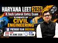 🔥Haryana LEET 2026 | Elements of Civil Engineering | L - 5 | Previous year Questions #haryanaleet