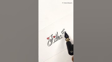 Comment Your Name | Fidha in cursive #calligraphy #handwriting #shortsfeed #shorts
